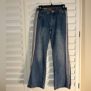 POL Women’s Jeans red/white/blue Side Stripes